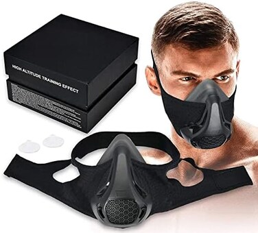 Zora0923 High Altitude Mask, Training Workout Mask Men to Improve Lung Capacity, 24 Level Breathing Resistance Fitness Mask to Upgrade Endurance, for All Sport: Running, Cardio, Cycling, Gym, HIIT.