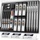 Nicpro 22PCS Metal Mechanical Pencils Set in Case, Art Drafting Pencil 0. 5, 0. 7, 0. 9 mm2 PCS 2mm Graphite Lead Holder(4B 2B HB 2Hfor Drawing Writing Sketching With 10 Tube Lead Refills Erasers.