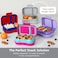 Bentgo Kids Snack - 2 Compartment Leak-Proof Bento-Style Food Storage for Snacks and Small Meals, Easy-Open Latch, Dishwasher Safe, and BPA-Free - Ideal for Ages 3(Gray.
