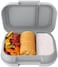 Bentgo Kids Snack - 2 Compartment Leak-Proof Bento-Style Food Storage for Snacks and Small Meals, Easy-Open Latch, Dishwasher Safe, and BPA-Free - Ideal for Ages 3(Gray.