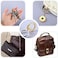 Ferraycle 18 Pcs Spring O Rings Alloy Round Spring Clips Circle Trigger Spring O Ring 35mm Snap Buckle Clasp O Rings Keyring Hook Snap Clip for Keychains Bags Purses Handbags DIY Crafts, 6 Colors.