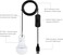 Onite 2-Pack USB LED Light Bulb2700K Warm WhiteEmergency Backup Lighting for Camping, RV, Garage, and Power Outage Preparedness.