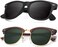 KALIYADI Mens Polarized Sunglasses for Women Semi Rimless Frame Driving Sun glasses：100% UV Blocking.