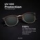 KALIYADI Mens Polarized Sunglasses for Women Semi Rimless Frame Driving Sun glasses：100% UV Blocking.