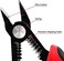KAIWEETS Wire Cutters 6-Inch Flush Pliers with Supplementary Stripping, Cutting Pliers, Handy and Slim Diagonal Cutters, Sharp Snip.
