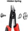 KAIWEETS Wire Cutters 6-Inch Flush Pliers with Supplementary Stripping, Cutting Pliers, Handy and Slim Diagonal Cutters, Sharp Snip.