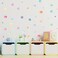 BPA 123 Pcs Watercolor Polka Dots Wall Stickers, Colorful Round Wall Decal, Peel and Stick Rainbow Wall Stickers, Multicolor Circle Window Clings Decoration for Nursery Kids Bedroom Classroom Wall Dec