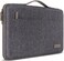 DOMISO 15. 6 Inch Laptop Sleeve Canvas Notebook Portable Carrying Bag Case Handbag for 15. 6" HP / Microsoft / Apple / Acer / Dell, Dark Grey.