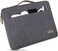DOMISO 15. 6 Inch Laptop Sleeve Canvas Notebook Portable Carrying Bag Case Handbag for 15. 6" HP / Microsoft / Apple / Acer / Dell, Dark Grey.