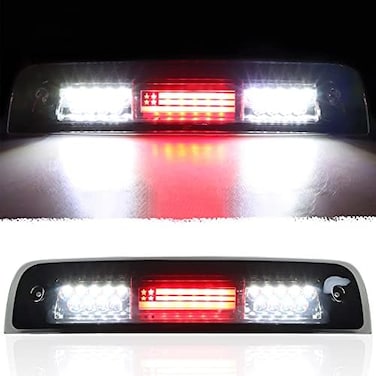 Tresound 3rd Third Brake Light for 2009-2017 Dodge Ram 1500 2500 3500 Cargo Light LED High Mount Lamp (Smoked Lens.