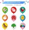 Zomiboo 36 Pieces 12 Inch Farm Animal Balloons, Pig Cow Sheep Latex Balloons Tractor Barnyard Animal Farmhouse Party Decoration for Kids Baby Shower Farm Animal Themed Birthday Party Favors Indoor Out