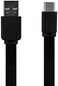 Monoprice Flat USB Type-C to Type-A 3. 2 Gen1 Charging Cable, Charger Cable - 6 Feet - Black 5Gbps, 3A, Reversible Connector, Compatible with Galaxy S10 S10E S9 S8 S20 Plus.