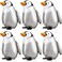 Zhanmai 6 Pieces Walking Penguin Balloons Penguin Foil Balloons Pet Walking Animal Balloons Helium Balloons for Baby Shower Birthday Party Decoration Supplies.