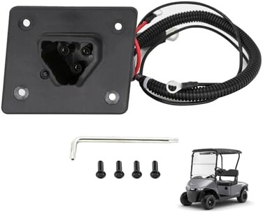 DIYOLFALL Golf cart 48v Delta-Q Charger Receptacle for EZGO RXV Powerwise Charger Socket with Cable602529.