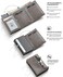 VULKIT Credit Card Holder RFID Blocking Genuine Leather Pop Up Card Wallet with Banknote Compartment, ID Window, Coin Pocket and Magnetic Closure.