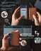 VULKIT Credit Card Holder with Double ID Window Leather Passcase Wallet RFID Blocking Automatic Pop Up Card Wallet for CardsNotes.