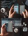 VULKIT Credit Card Holder with Double ID Window Leather Passcase Wallet RFID Blocking Automatic Pop Up Card Wallet for CardsNotes.