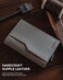 VULKIT Credit Card Holder with Double ID Window Leather Passcase Wallet RFID Blocking Automatic Pop Up Card Wallet for CardsNotes.