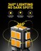 مصباح AUXITO 194 LED أصفر كهرماني 168 2825 W5W T10 إسفين 14-SMD مصابيح بديلة LED لمصابيح قبة السيارة ومصابيح الخريطة ومصابيح باب السيارة ومصابيح لوحة الترخيص، عبوة من 10 مصابيح.