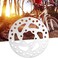 Niiyen Disc Brake Rotor, 120mm 140mm 180mm 203mm Bike Disc Brake Rotors 6 Nails Cycling Accessory Fit for Road Bike, Mountain Bike, MTB, BMX(120mm.