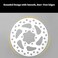 Niiyen Disc Brake Rotor, 120mm 140mm 180mm 203mm Bike Disc Brake Rotors 6 Nails Cycling Accessory Fit for Road Bike, Mountain Bike, MTB, BMX(120mm.
