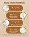JolyWell Baby Night Light for Kid, Portable Egg Nightlight with Stable Charging Pad, Touch Nursery Night Lamp for Breastfeeding, Toddler Night Light for Bedroom, Timer Setting, ABSPC, White-2.