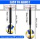 TOBWOLF Volleyball Spike Trainer, justierbare Volleyball Training Equipment Hilfe, Volleyball Spike Training System verbessert das Servieren, Springen, Arm Swing Mechanik und Spiking Power.