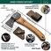 BeaverCraft Carving Axe Hand Forged with Sheath - Bushcraft Hatchet Camping Small Axe with Wood Handle - Bearded Wooden Axe Survival Hatchet AX1 Axe for Chopping Wood and Gardening.