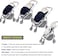 KZ Dotnz Universal Footmuff for Stroller with Adjustable Side Central and Botton zips, Stroller Footmuff with Soft Hood, Waterproof Warm Outdoor Baby Stroller Bunting Bag/Stroller Accessories.