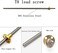 akkacm 2pcs 500mm Tr8X8 Lead Screw with T8 Brass Nut for 3D Printer Machine Z Axis(Acme Thread, 2mm Pitch, 4 Start, 8mm Lead.