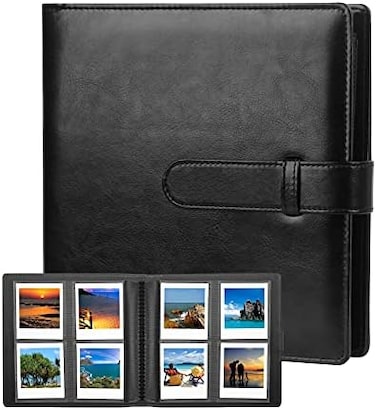 ألبوم صور Veicevol ذو 192 جيبًا لكاميرا Fujifilm Instax Square SQ1 SQ6 SQ10 SQ20 الفورية، وطابعة SP-3 المحمولة، وألبومات صور كبيرة جدًا لفيلم Square الفوري (أسود).