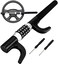 Tevlaphee Steering Wheel Lock, Car Lock Anti Theft Keyless Extendable Retractable Password 5 Coded Combination Lock, Heavy Duty Universal Fit (Black.