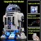 Kyglaring Led Lighting Kit for Lego Star Wars R2 D2, Light and Sound Set Compatible with Lego 75308 Building Set- Not Include The Lego Set (RC Sound Version.