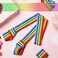 Skylety 2 Pieces Rainbow Skate Leash Adjustable Skate Boot Carrier Strap Skate Shoulder Sling Leash Roller Skate Shoulder Strap for Child Skates.