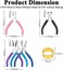 Mckanti 5 Packs Jewelry Pliers Set, Jewelry Making Tools with Needle Nose Pliers/Round Nose Pliers/Chain Nose Pliers/Bent Nose Pliers/Zipper Pliers, Jewelry Making Supplies Repair/ Cut Kits for Crafti