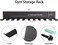 Lovind Multi-Use Gym Equipment Storage Rack, Resistance Bands Heavy Duty Dumbbell Rack for Exercise Bands, Lifting Belts and Jump Ropes.