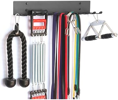 Lovind Multi-Use Gym Equipment Storage Rack, Resistance Bands Heavy Duty Dumbbell Rack for Exercise Bands, Lifting Belts and Jump Ropes.