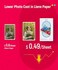 Liene 4x6'' Photo Printer PaperCartridge, Cartridge RefillPhoto Paper- 40 Pack for DHP512/DHP513.