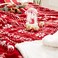 Touchat Red Sherpa Christmas Throw Blanket, Fuzzy Fluffy Soft Cozy Blanket, Fleece Flannel Plush Microfiber Blanket for Couch Bed Sofa (50" X 60", Red Reindeer.