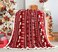 Touchat Red Sherpa Christmas Throw Blanket, Fuzzy Fluffy Soft Cozy Blanket, Fleece Flannel Plush Microfiber Blanket for Couch Bed Sofa (50" X 60", Red Reindeer.