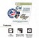 Desert Cactus The George Washington University Sticker GW Stickers Vinyl Decals Laptop Water Bottle Car Scrapbook T2 (Type 2.
