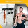 Double Circle Gym Rack Organizer, Multi-Purpose Workout Gear Wall Rack Hanger for Home and Pro Gym Storage for Exercise Bands, Jump Ropes, Chains, Lifting Belts.