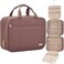NISHEL Toiletry Bag, Portable Makeup Organizer, Cosmetic Holder for Brushes Set, Full-Sized Shampoo, Conditioner, Accessories.