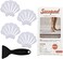 Secopad Non-Slip Bathtub Stickers, 24 PCS Shell Safety Bathroom Tubs Showers Treads Adhesive Decals Sc (White.
