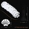 Secopad Non-Slip Bathtub Stickers, 24 PCS Shell Safety Bathroom Tubs Showers Treads Adhesive Decals Sc (White.