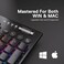 Redragon K618 PRO 3-Mode Wireless RGB Mechanical Keyboard, BT/2. 4Ghz/Wired Low Profile Win/Mac Gaming Keyboard w/Ultra-Thin Design, Dedicated Media ControlLinear Red Switch.