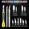 DIYSELF 16-Piece Craft Knife Set, Exacto Knife Set, 3-Piece Hobby Knives with 10-Piece Exacting Knife Blades, Precision Art Knife for Pumpkin Carving Tools, Modeling, Exactly Knife.