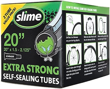أنبوب داخلي للدراجة من Slime مزود بمادة مانعة للثقوب من Slime، ذاتية الإغلاق، لمنع الثقوب وإصلاحها.