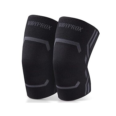 Bodyprox Knee Compression Sleeve for Men and Women, Knee Support Brace for Running and Work out (Large.