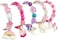 ELEMIRSA 5pcs Little Girl Bracelet Kids Unicorn Bracelets Girl Unicorn Party Favor Pretend Play Bracelet for Toddlers Teens Charm Bracelet Gift Box, 6 inches, Crystal, resin.